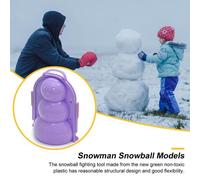 Bonhomme De Neige De Dessin Animé, Fabricant De Boules De Neige En Plein Air, Jouet Pour Enfants, Outil Créatif De Fabrication De Boules De Neige À Clip