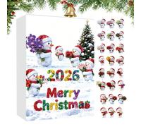 Bonhomme de neige de Noël 24 jours Décoration en acrylique | Décoration 2D avec bonhomme de neige en forme de fleur pour la maison, le bureau, la voiture, les portes