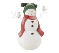 Bonhomme de Neige Déco Oiseaux 50cm Multicolore