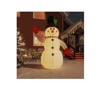 vidaXL Bonhomme de neige LED 300 cm - Multicolore