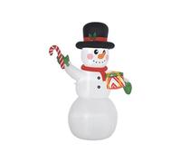 Bonhomme de neige gonflable de Noël de 180 cm avec lumières LED, matériel fixation et souffleur, décoration de Noël pour l'intérieur et l'extérieur