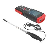 BONKZEBU Anémomètre Numérique LCD Portatif Thermique, Jauge de Vitesse du | Compteur de volume de vent avec enregistreur de données, sonde rétractable, pour les tests de conduits CVC