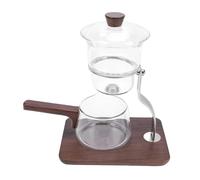 BONKZEBU Ensemble de Théière Magnétique en Verre Borosilicate, élégant, Séparation de L'eau pour les Amateurs de thé, Tasse d'équité de 350ml, 1 Ensemble