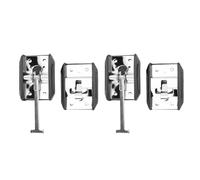 BONKZEBU Loquet de Porte D'entrée de Style T, Acier Inoxydable Durable, Verrouillage sécurisé pour Camping-cars, Remorques et Camping-cars, 2 Unités (4 pouces)