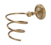 BONKZEBU Support de Sèche-cheveux en Laiton Antique, Support de Suspension en Spirale Durable pour Organisateur de Salle de Bain, Mural pour Outils de Soins Capillaires pour Cuisine et Salon de