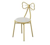 BONKZEBU Tabouret de Maquillage avec Dossier Amovible, Coussin Doux, Design élégant pour Décoration de vanité de Chambre à Coucher (Coussinet en Cuir PU Blanc)