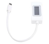 BONKZEBU Testeur USB C, Compteur de Puissance de Courant de Tension 0-195 | Testeur de tension de type C avec minuterie de 0 à 99 heures, capacité de 0 à 99999 mAh, surveillance de l\'énergie de 0 à
