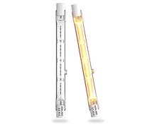 Bonlux 118mm R7s Ampoule 160W Blanc Chaud 2700K Dimmable J118 J Type Linéaire 2000lm AC220-240V pour Éclairage de Sécurité, Projecteurs, Lampes de Table(2pcs)