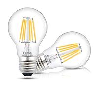 Bonlux 6W A60 Ampoules LED E27 AC/DC 12-24V Vis Edison LED Filament Bulb Blanc Chaud 2700K Vintage Bulb Equivalent 60W 75W Halogen 360 Degree pour RV Camper Marine Yacht Lorry (2-Pack)