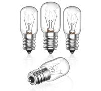 Bonlux Ampoule E14 Lampe Sel, Ampoule four 300 Degré, Ampoules Frigo 10W, Petite Ampoules four Réfrigérateur, Machine a Coudre 240V, Intérieur, Blanc Chaud 2700K, Lot de 4