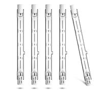 Bonlux Ampoule Halogène R7s 118mm 100W, Dimmable Blanc Chaud 2800K Halogène R7s, Ampoule Halogene 1500lm AC 220-240V pour L’éclairage de Maison, Travail, Sécurité, Lampadaire, Etc (5Pcs)