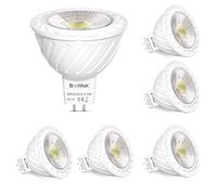 Bonlux mr16 gu5.3 LED spot 12V dimmable spot froid blanc 6000k 500 lumens 38 ° angle 45w 50W halogène spot aluminium lampe réfléchissante lot de 6