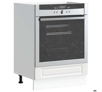 Bonne Armoire à four,Meuble bas cuisine, Armoire de rangement Porto blanc bois d'ingénierie - YXM FR836648