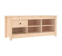 Bonne qualité - Armoire à chaussures - BONNIE - Commode à chaussures 110x38x45,5cm - Bois de pin massif - Meuble d'entrée Coffre