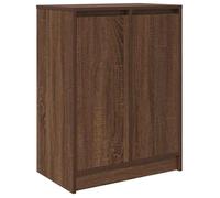 Bonne qualité - Armoire à chaussures - BONNIE - Commode à chaussures chêne marron 57x34x76cm - Bois d'ingénierie - Meuble d'entrée