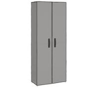 Bonne qualité - Armoire à chaussures - BONNIE - Commode à chaussures Gris 60x30x166cm Tissu - Meuble d'entrée Coffre Rangement DECO