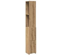 Bonne qualité - Armoire de rangement Armoire de salle de bain et WC - BONNIE - chêne artisanal 25x25x170cm DECO M2171256