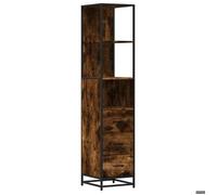Bonne qualité - Armoire de rangement Armoire de salle de bain et WC - BONNIE - chêne fumé 35x37,5x166cm DECO M8445044