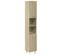 Bonne qualité - Armoire de rangement Armoire de salle de bain et WC - BONNIE - chêne sonoma 30,5x30x179cm DECO M7616809