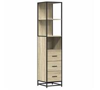 Bonne qualité - Armoire de rangement Armoire de salle de bain et WC - BONNIE - chêne sonoma 35x37,5x166cm DECO M5530003