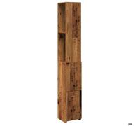 Bonne qualité - Armoire de rangement Armoire de salle de bain et WC - BONNIE - vieux bois 25x25x170cm bois ingénierie DECO M4461579
