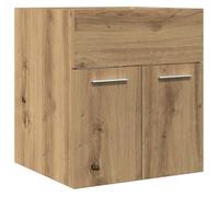 Bonne qualité - Armoire de rangement Armoire lavabo de salle de bain et WC - BONNIE - chêne artisanal bois ingénierie DECO M7976382