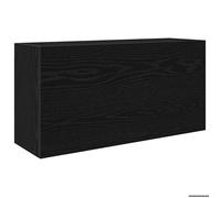 Bonne qualité - Armoire de rangement Armoire murale de bain et WC - BONNIE - noir 80x25x40cm - Bois d'ingénierie DECO M3150525