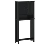 Bonne qualité - Armoire de rangement Armoire pour machine à laver BERG noir bois massif DECO M6035691