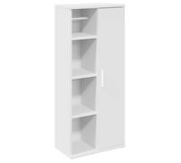 Bonne qualité - Armoire de rangement Meuble de salle de bain et WC - BONNIE - avec porte-rouleau blanc 39x22x90cm DECO M5883873