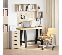 Bonne qualité - Bureau NOAIN pieds en forme de A 120x50x75cm - Table d'étude - bois massif pin - poste de travail meuble