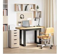Bonne qualité - Bureau NOAIN pieds en forme de U 120x50x75cm - Table d'étude - bois massif pin - poste de travail meuble