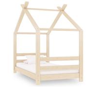 Bonne qualité - Cadre de lit d'enfant Bois de pin massif 70x140 cm - haut de gamme -15983