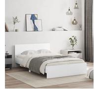 Bonne qualité - Cadre de lit sans matelas blanc 120x190 cm - haut de gamme -8382