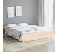 Bonne qualité - Cadre de lit sans matelas bois massif 120x190 cm - haut de gamme -13203