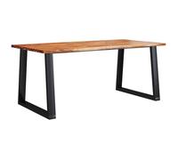 Bonne qualité - Cuisine Table à manger - 4 personnes - 180x90x75cm - Bois d'acacia solide à bord vif DECO M4082445