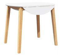 Bonne qualité - Cuisine Table à manger - 4 personnes - naturel - Bois massif et caoutchouc DECO M7527737
