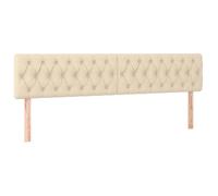 Bonne qualité - Ensemble de Têtes de lit - Lot de 2 - Crème 90x7x78/88 cm Tissu - Contemporain - MAW90415013