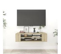 Bonne qualité® Meuble TV Conception-Buffet TV suspendu Chêne sonoma 100x30x26,5 cm Aggloméré 752267