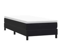 Bonne qualité - Sommier à lattes de lit sans matelas noir 100x210 cm - haut de gamme - velours8571