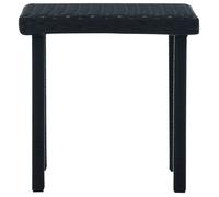 Bonne qualité - Table de balcon - Table à thé de jardin - Vendue seule - BONNIE - Noir 40x40x40cm Résine tressée DECO M6491453