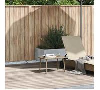 Bonne qualité - Table de balcon - Table basse de jardin - Vendue seule - BONNIE - rectangulaire beige 60x40x37cm rotin DECO