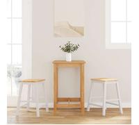 Bonne qualité - Tabourets Ergonomique - BMD - Chaises de bar 2 pcs blanc - bois massif d'hévéa - 52x41x63 cm DECO M9029719