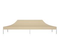 Bonne qualité - Toit de tente de réception - Toile de Tonnelle 6x3 m Beige 270 g-m² Pour Extérieur Terrasse Jardin Patio @5839 :