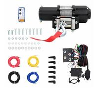 Bonne qualité - Treuil électrique 12 V 4500 lbs 2040 kg avec télécommande robuste - 325x118x118 mm zlh28k48217213