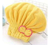 Bonnet de douche rapide à séchage, chapeau de princesse en velours épais et réversible avec nœud, serviette turban pour cheveux longs en velours, absorbe rapidement l'eau et sèche vos cheveux, doux et