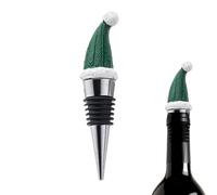 Bonnet de Noël Bouchon de vin, bonnet de Noël Bouchon de bouteille de vin - Bouchon de bouteille de vin - Bouchon de bouteille de vin - Bouchon festif en liège pour boissons alcoolisées, amateurs de