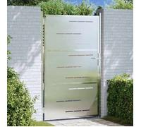 BONNEVIE - 2parcel - Porte de jardin(Anti UV) Argenté 85 x 120 cm Acier inoxydable - Portillons nbs68g36