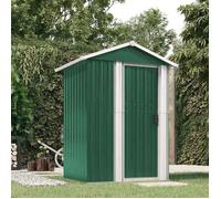 BONNIE® Abri de jardin/Cabane - Porte Coulissante - Vert 126x97,5x177 cm Acier galvanisé EU843745