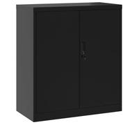 BONNIE®Armoire à casiers/Classeur vestiaire - SUIKUN - Meuble de bureau noir 79x40x90 cm acier FR325962