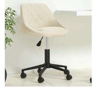 BONNIE®Chaise de bureau - Réglable hauteur - Ergonomique,Chaise pivotante Crème Velours,L46 x P44 x H79 cm qacj9428